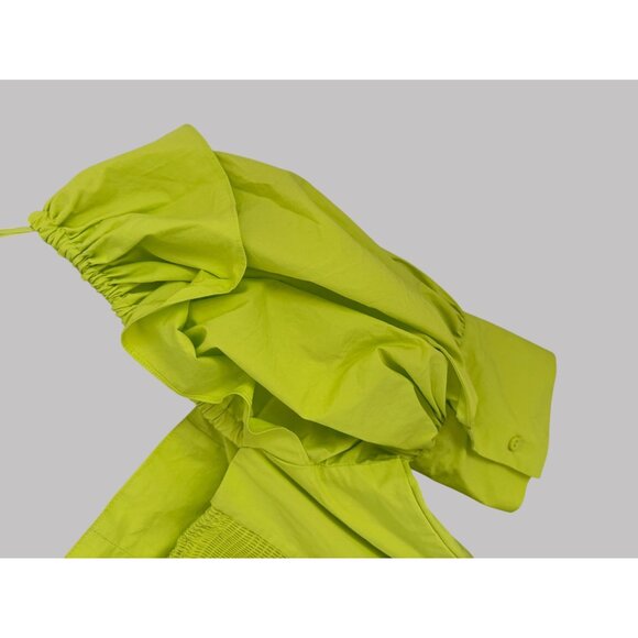 CHRISTOPHER JOHN ROGERS PUFF SLEEVE WRAP DRESS SIZE 8 - Picture 10 of 11